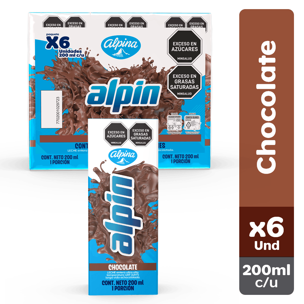 Leche Alpin chocolate x6und x200ml