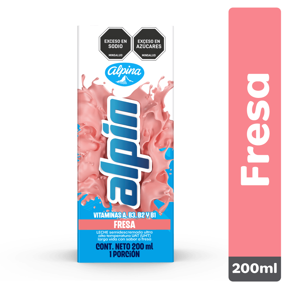 Leche Alpin fresa x200ml