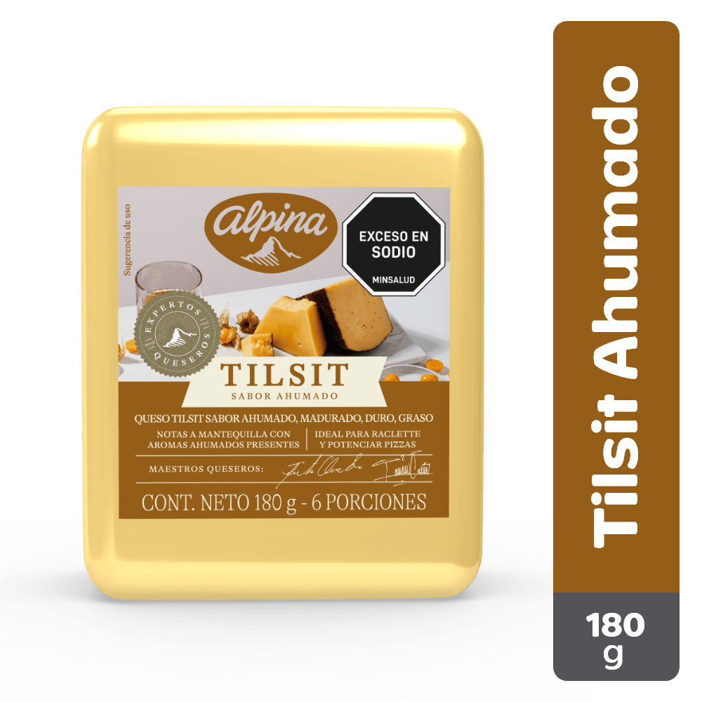 Queso Alpina Tilsit ahumado cuna x 180 g