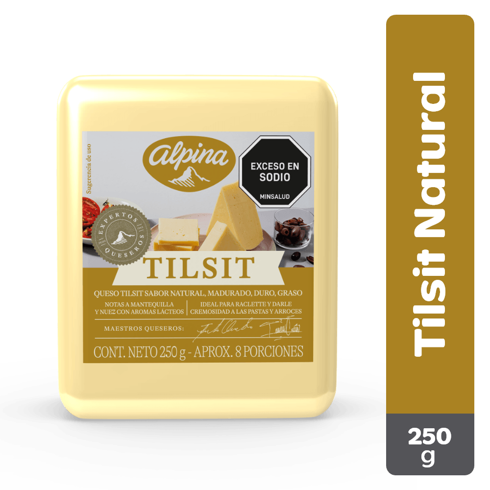 Queso Alpina Tilsit natural cuna x 250 g