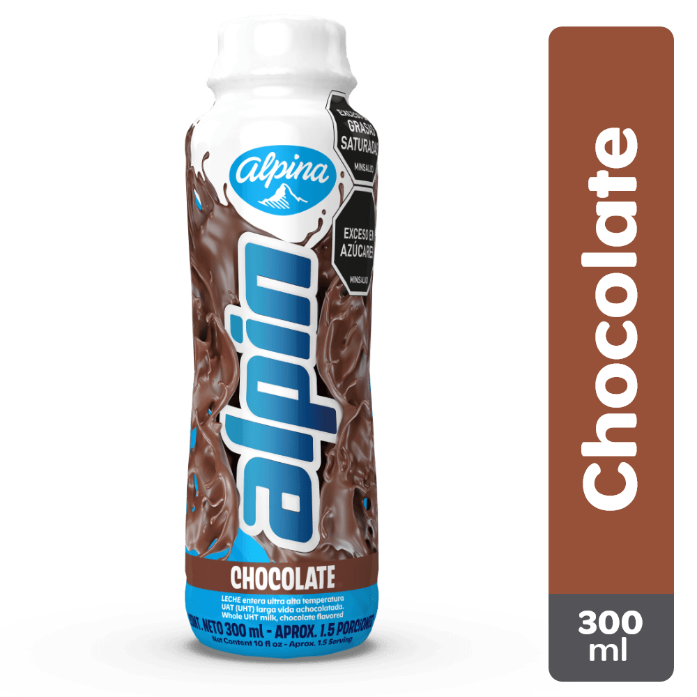 Leche Alpin chocolate botella x300ml