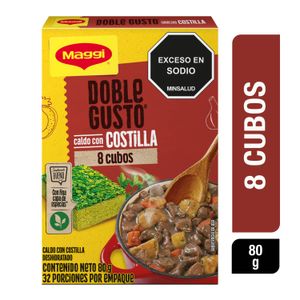 Caldo con costilla Maggi Doble Gusto cubos x8und x80g