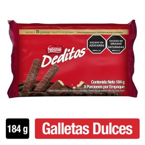 Galletas Dulces Nestlé Deditos sabor a Chocolate x 184g