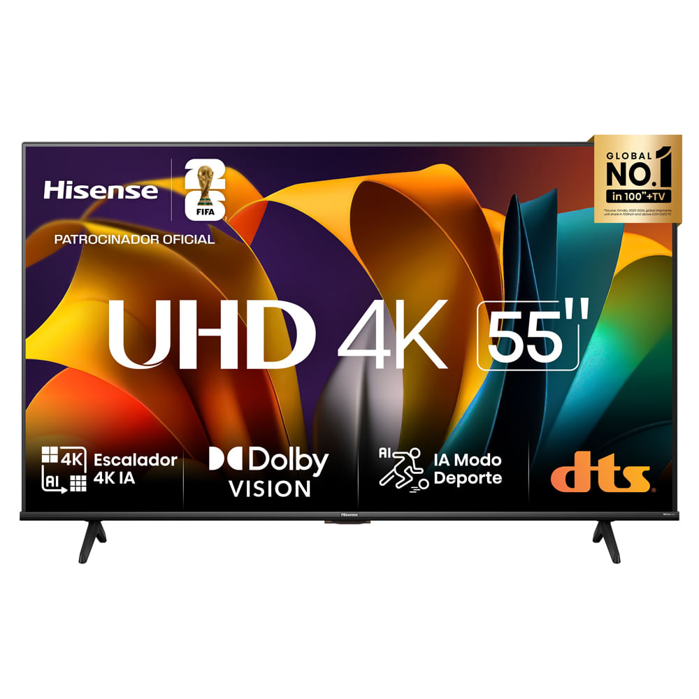 Televisor Hisense 55" Pulgadas UHD 4K Smart TV55A6N