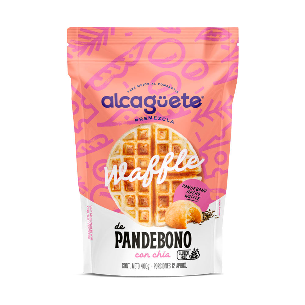 Premezcla Alcaguete Waffles Pandebono Chía x400grs