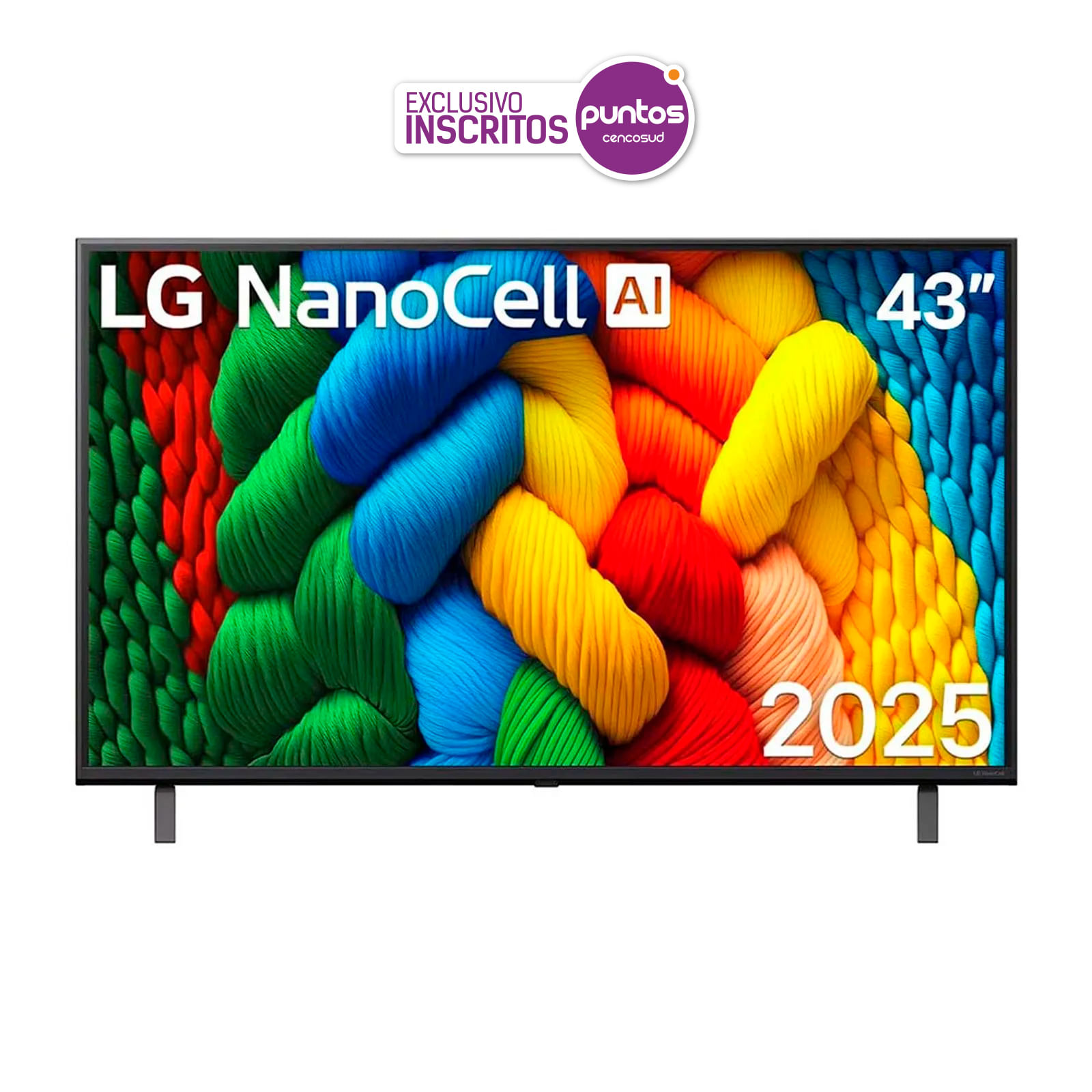 Smart TV LG NanoCell AI NANO80 4K de 43 pulgadas 2025