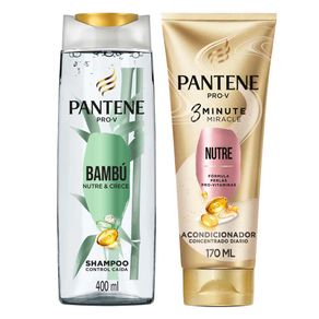 Shampoo Pantene Bambu 400ml + Aco x170ml Pr.Esp