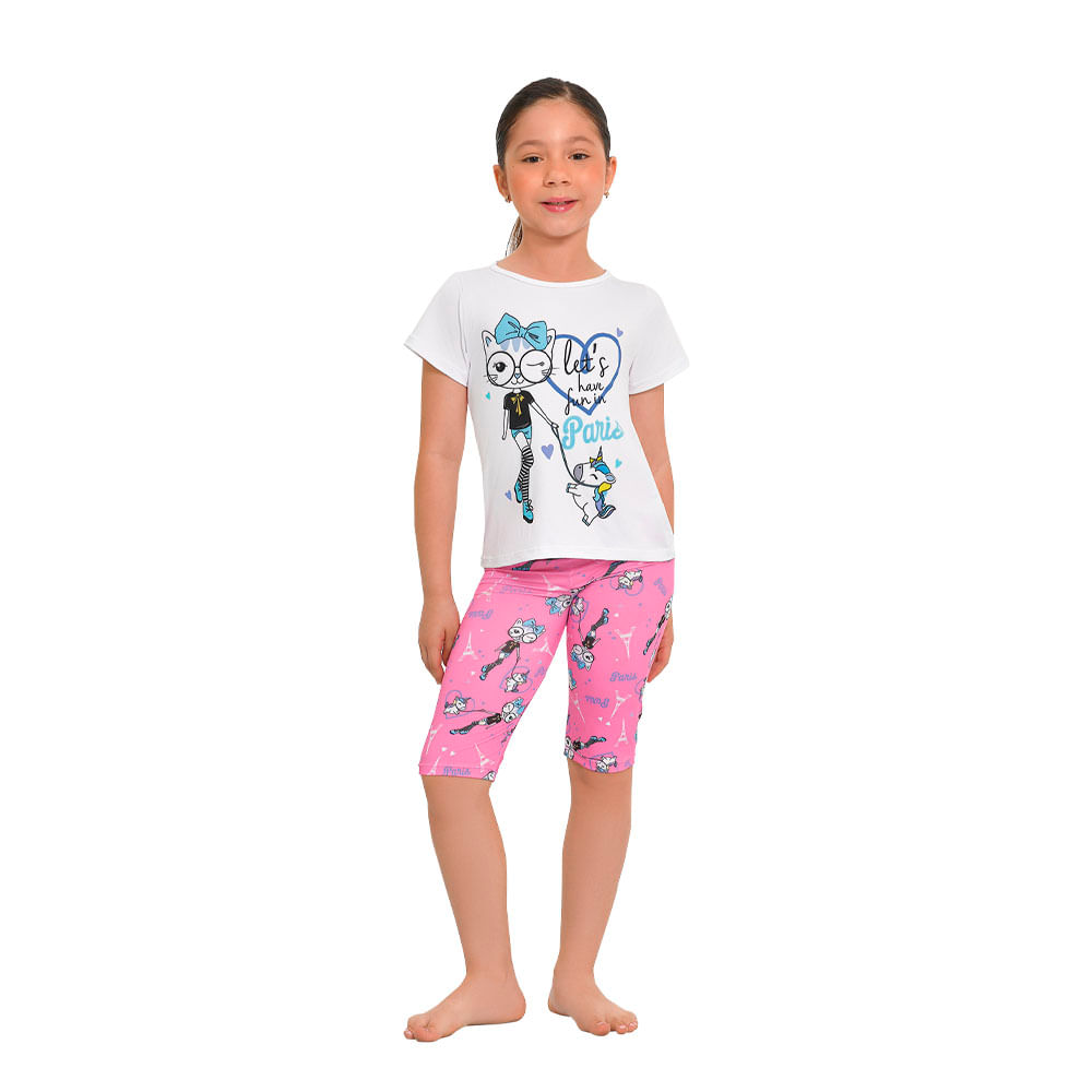 Conjunto Niña Blusa y Baker Lely