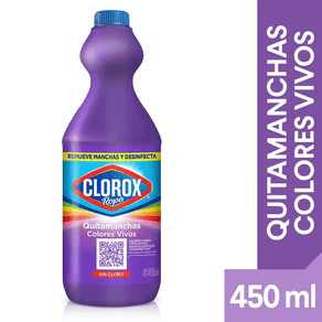 Quitamanchas Sin Cloro Clorox Ropa 4 en 1 ropa de color 450 ml