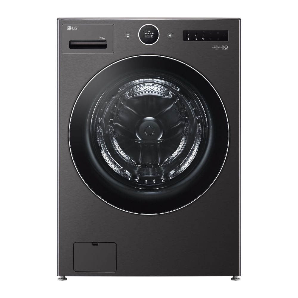 Lavadora Carga Frontal 25kg AIDD™ TurboWash 360, Negro WM25BFXS