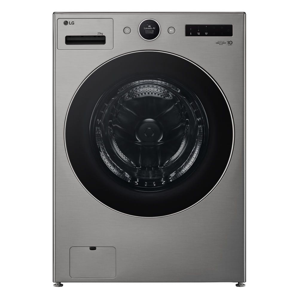 Lavadora Carga Frontal 25kg AIDD™ TurboWash 360, Gris WM25VFXS