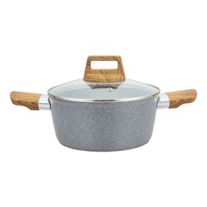 Olla Granito Mango Símil Madera 24 cm Krea