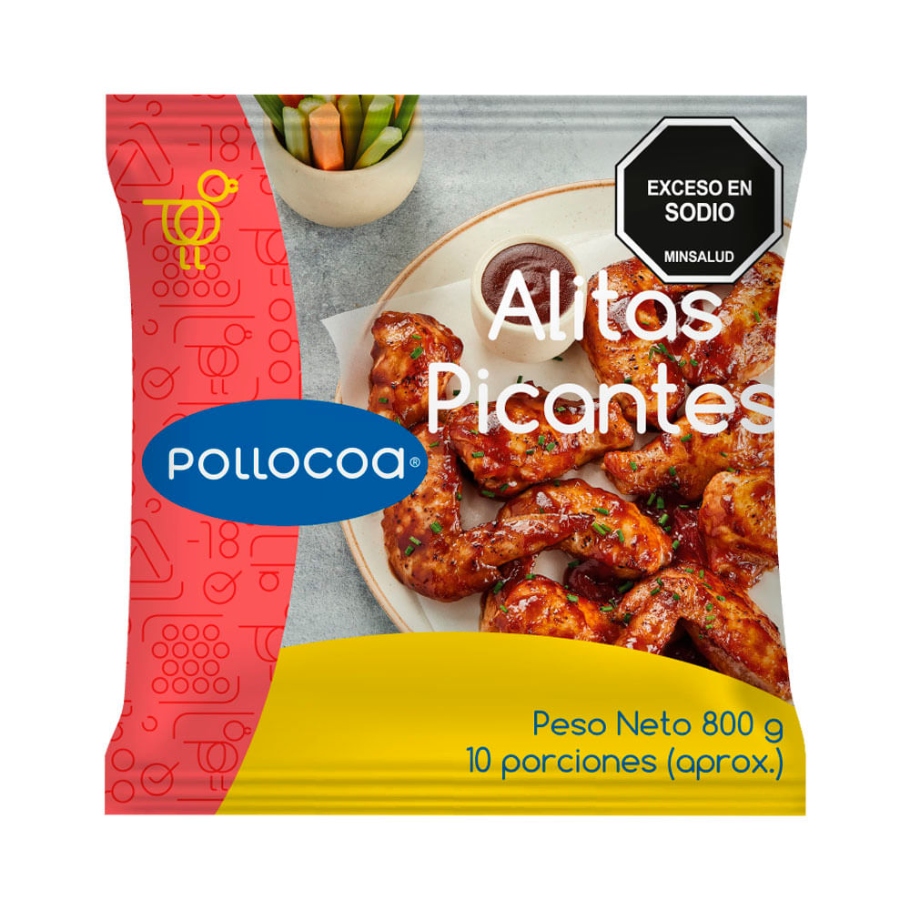 Alitas de Pollo Adobadas Bbq x800 gr Pollo Coa