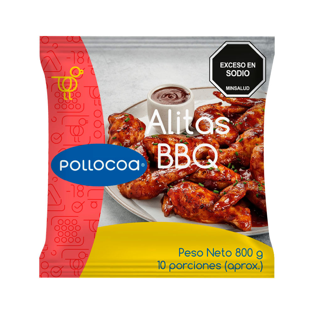 Alitas de Pollo Bbq x800 gr Pollo Coa