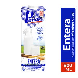 Leche Pomar Entera Tetrapack 900ml
