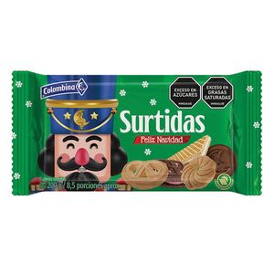 Galletas colombina surtidas navidad x200g