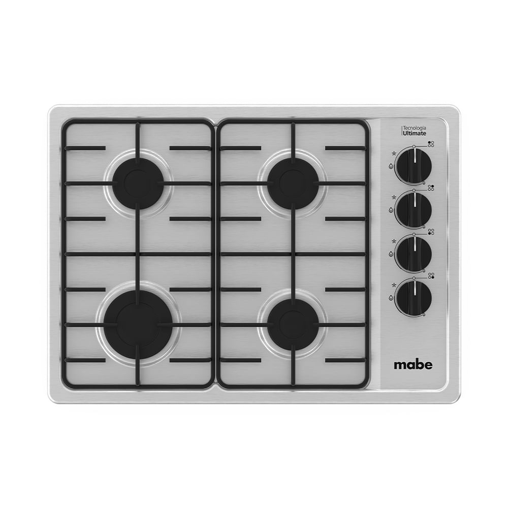 Cubierta de Empotrar a Gas 60cm Inoxidable Mabe PM6044NA0