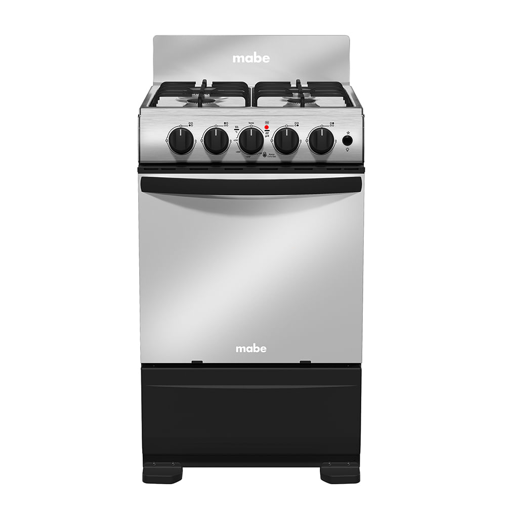 Estufa Piso Mabe 52cm 4P Inox Grill Torre Emc5150Snx1