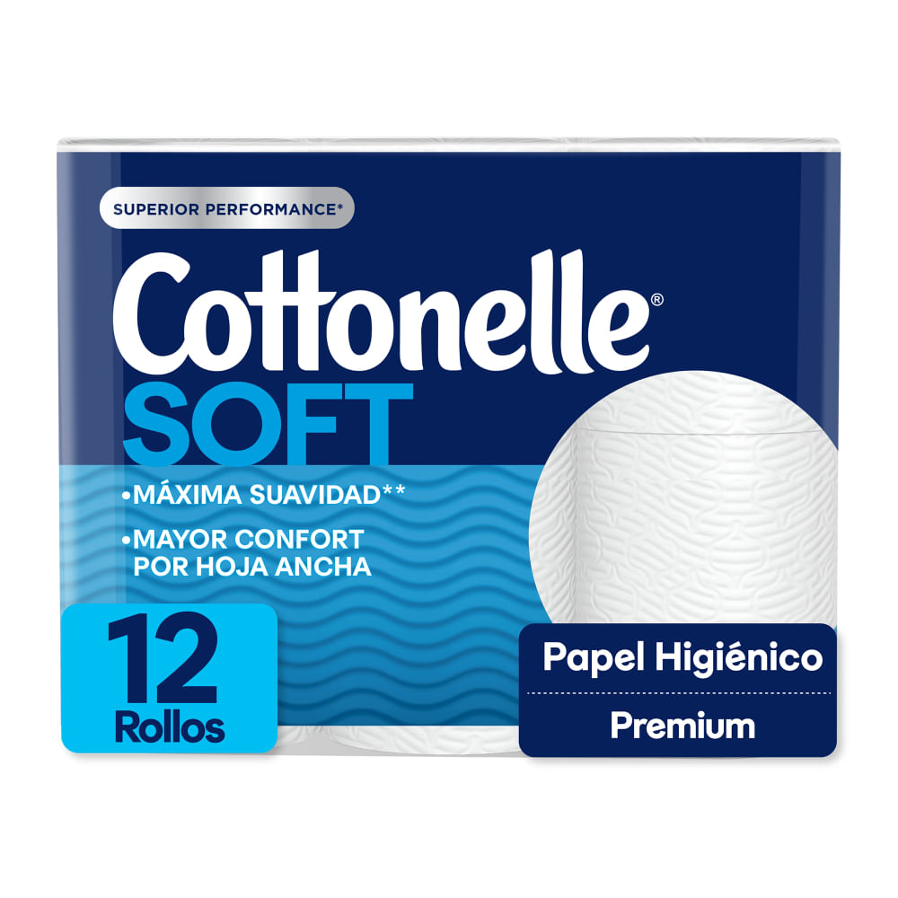 Papel Higiénico Cottonelle Soft 12 rollos
