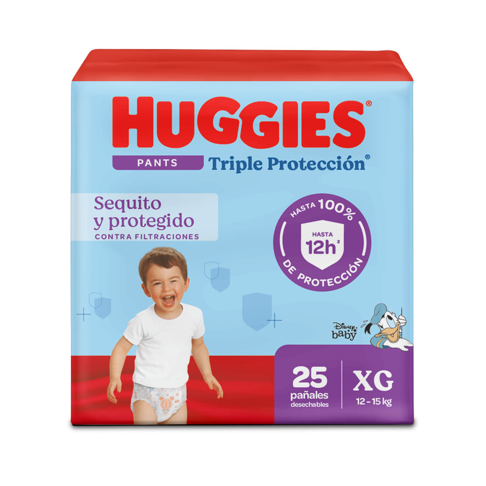 Pañales Huggies Triple Protección Pants Etapa 4/XG 25 Un