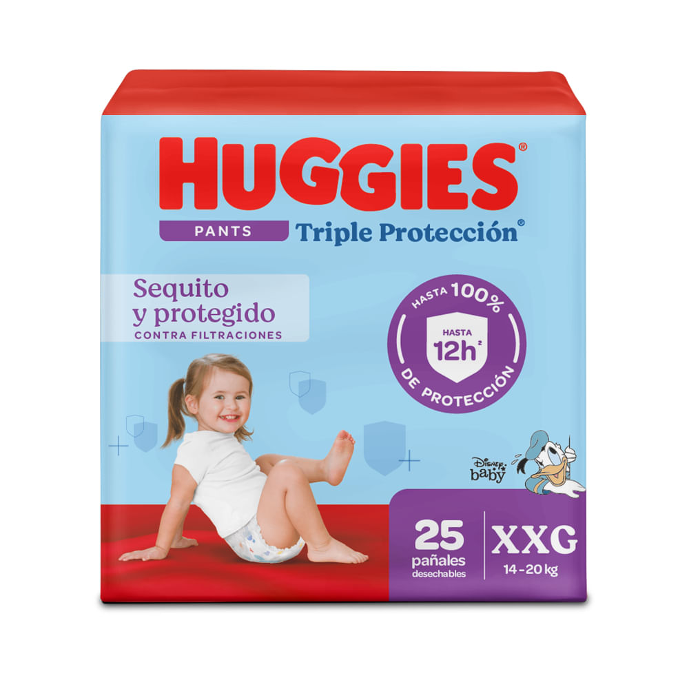 Pañales Huggies Triple Protección Pants Etapa 5/XXG 25 Un