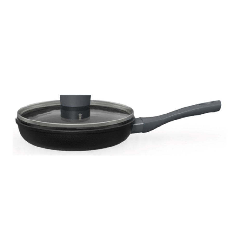 Sartén Grey 24 cm Aluminio Forjado Con Tapa KW