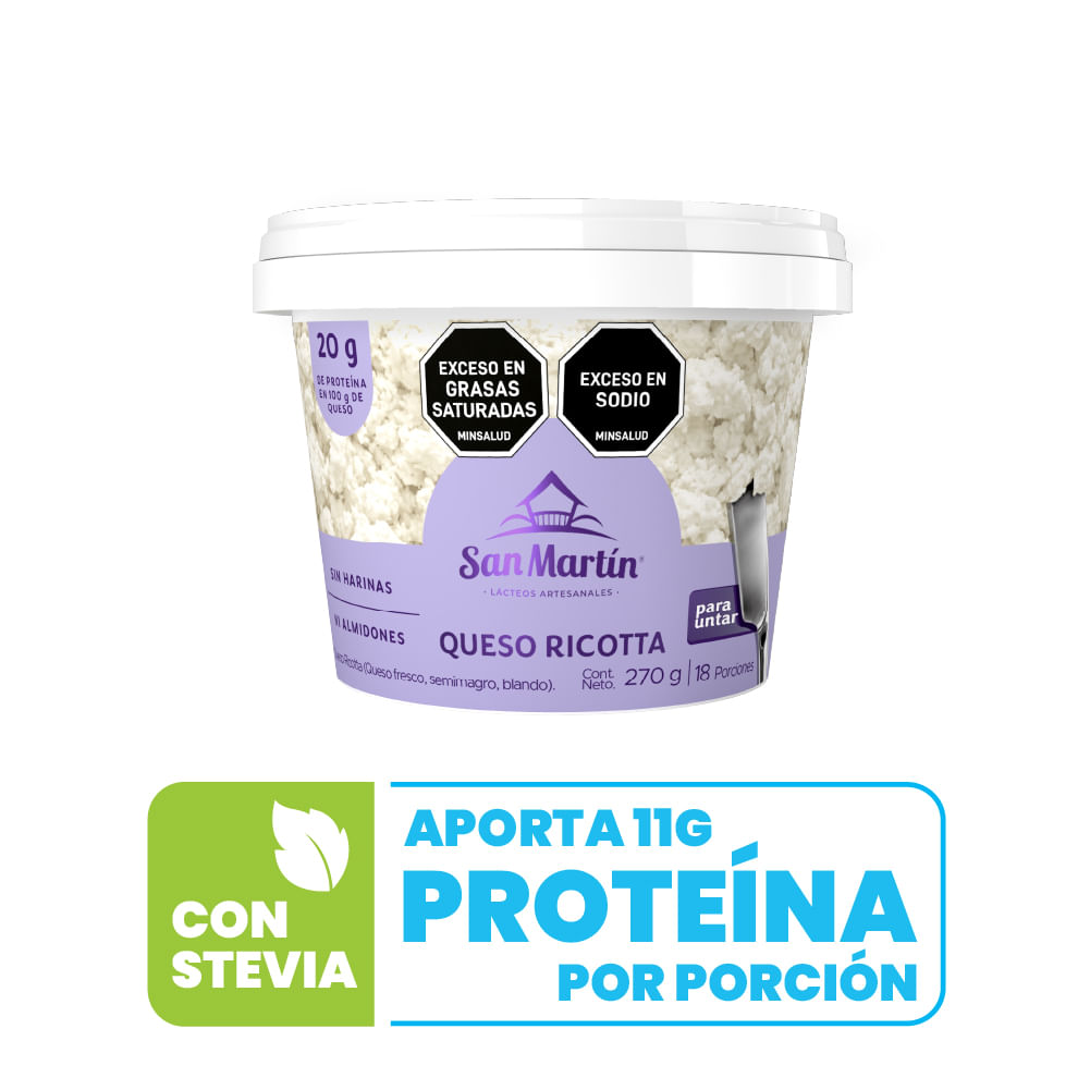 Queso ricotta San Martín para untar x270g