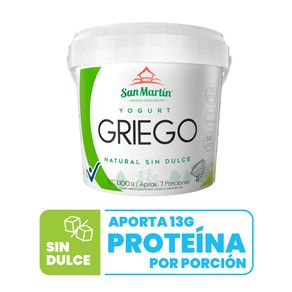 Yogurt griego San Martin natural sin dulce x1100g