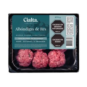 Albóndigas Premium de Res Cialta 270gr