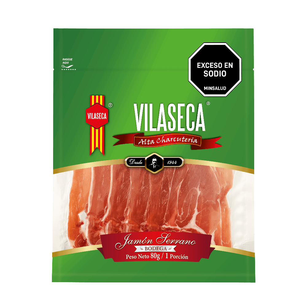 Jamon vilaseca serrano reserva tajado x80gr