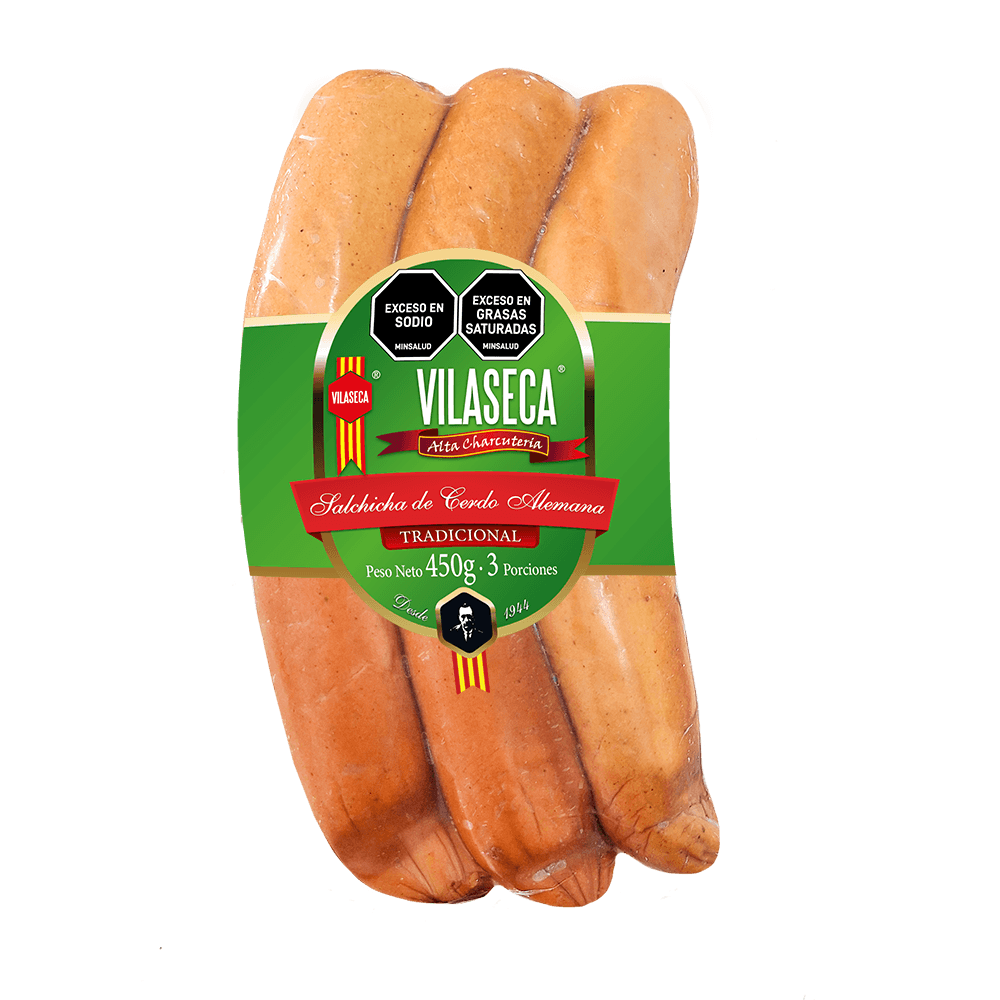 Salchicha vilaseca alemana x450g