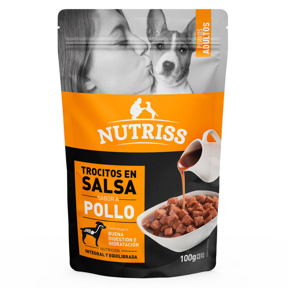 Alimento húmedo para perro sabor Pollo 100 g Nutriss