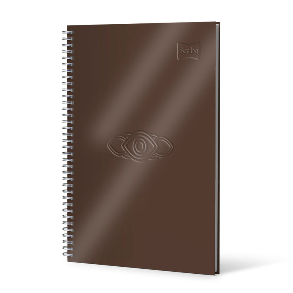 Cuaderno Argollado 7 Materias Pasta Dura 105 Cuero Masculino 175 Hojas Mixto Scribe Surtido