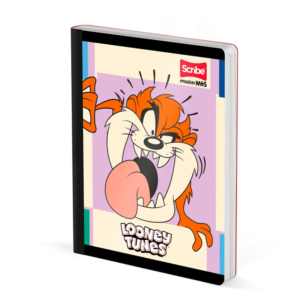 Cuaderno Cosido Looney Tunes 100 Hojas Cuadriculado Scribe Surtido