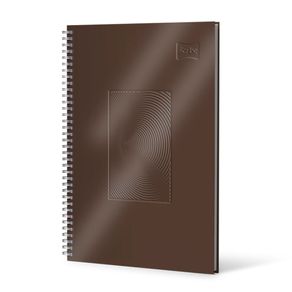 Cuaderno Argollado 5 Materias Pasta Dura 105 Cuero Masculino 175 Hojas Cuadriculado Scribe Surtido