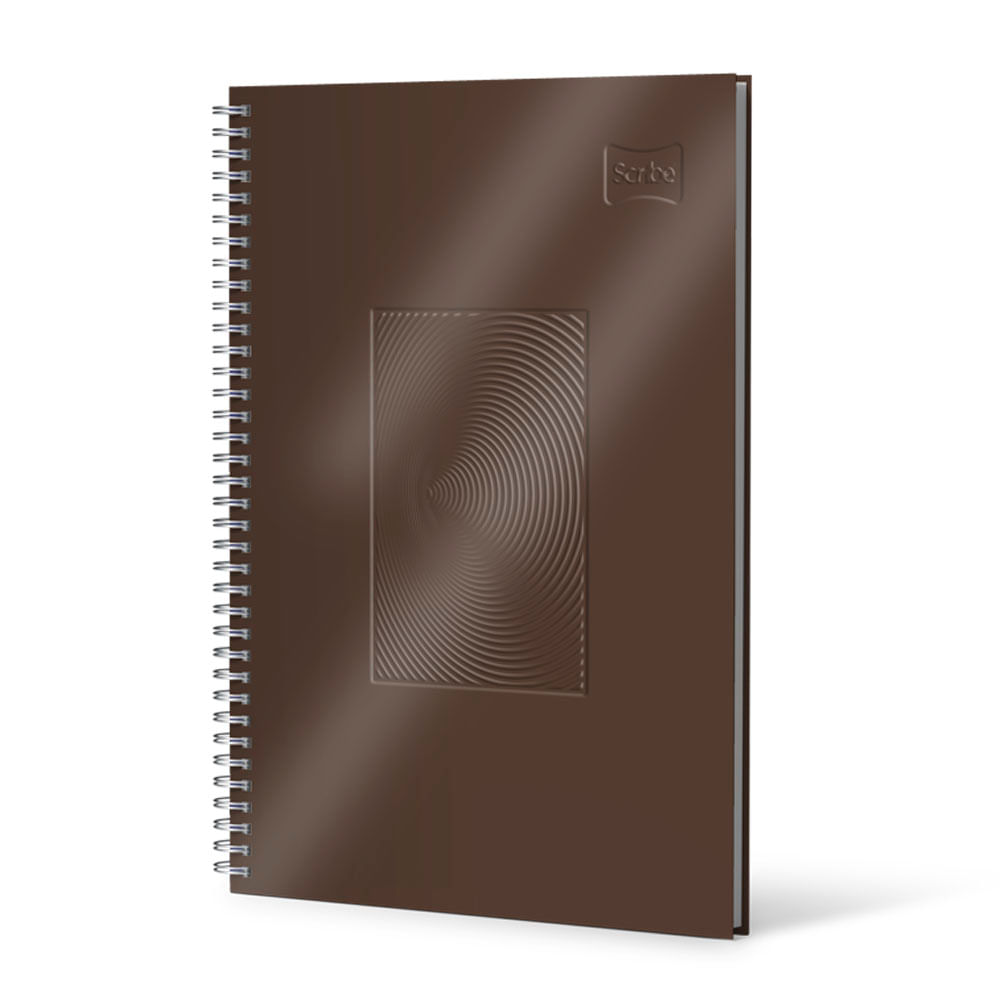 Cuaderno Argollado 5 Materias Pasta Dura 105 Cuero Masculino 175 Hojas Cuadriculado Scribe Surtido
