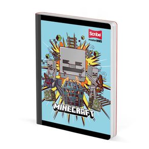 Cuaderno Cosido 95 Mine Craft 50 Hojas Cuadriculado Scribe Surtido