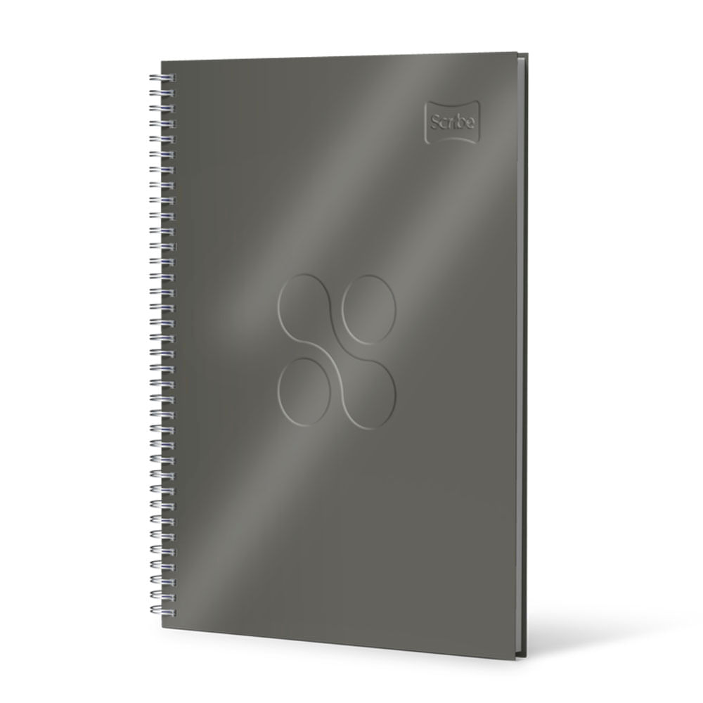 Cuaderno Argollado Pasta Dura 105 Cuero Masculino 80 Hojas Rayado Scribe Surtido