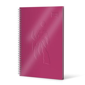 Cuaderno Argollado Pasta Dura 105 Cuero Femenino 80 Hojas Cuadriculado Scribe Surtido
