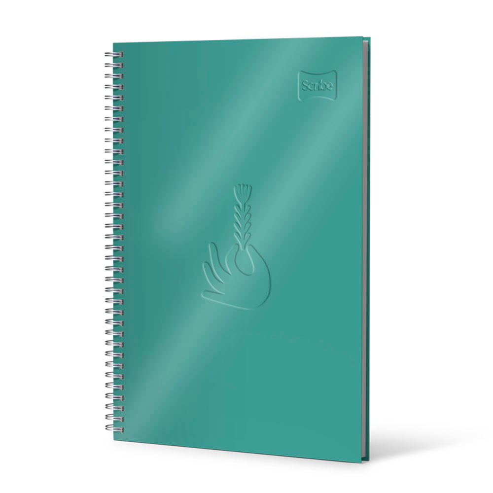 Cuaderno Argollado Pasta Dura 95 Cuero Femenino 80 Hojas Cuadriculado Scribe Surtido