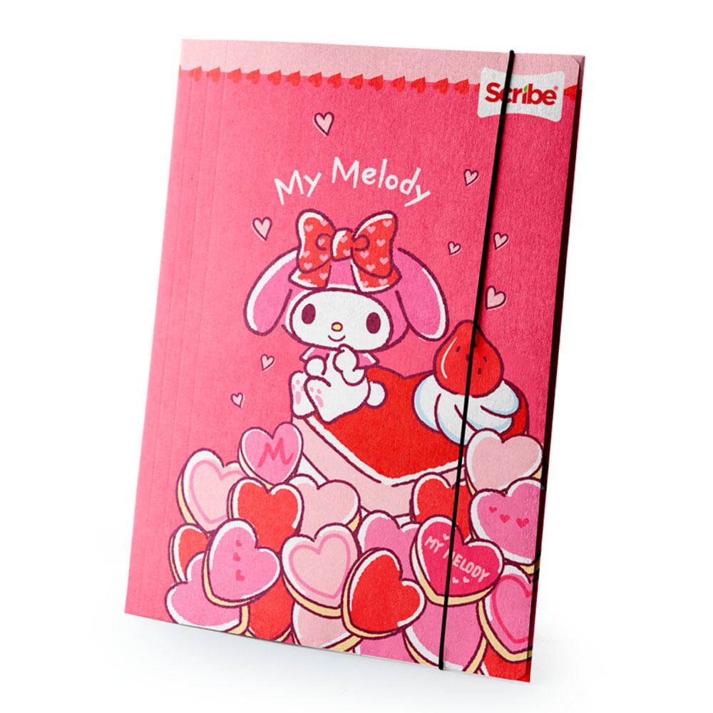 Carpeta Resorte Plástico Melody Kitty Scribe