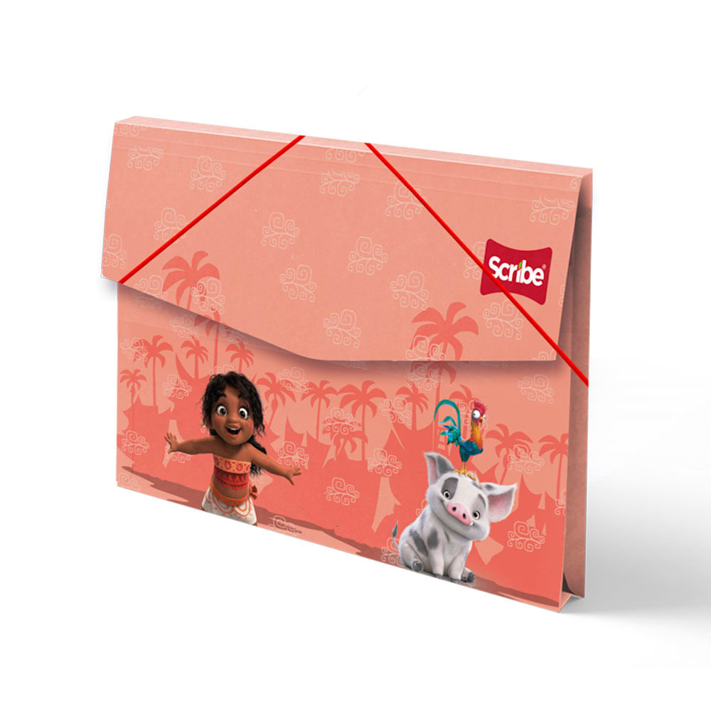 Carpeta Fuelle Plástica Moana Scribe
