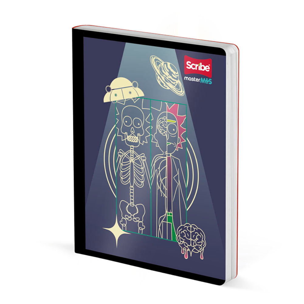 Cuaderno Cosido 95 Rick & Morty 50 Hojas Rayado Scribe Surtido