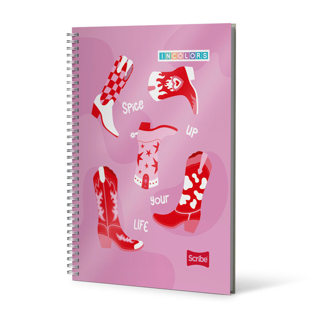 Cuaderno Argollado Pasta Dura Incolors 80 Hojas Rayado Scribe Surtido