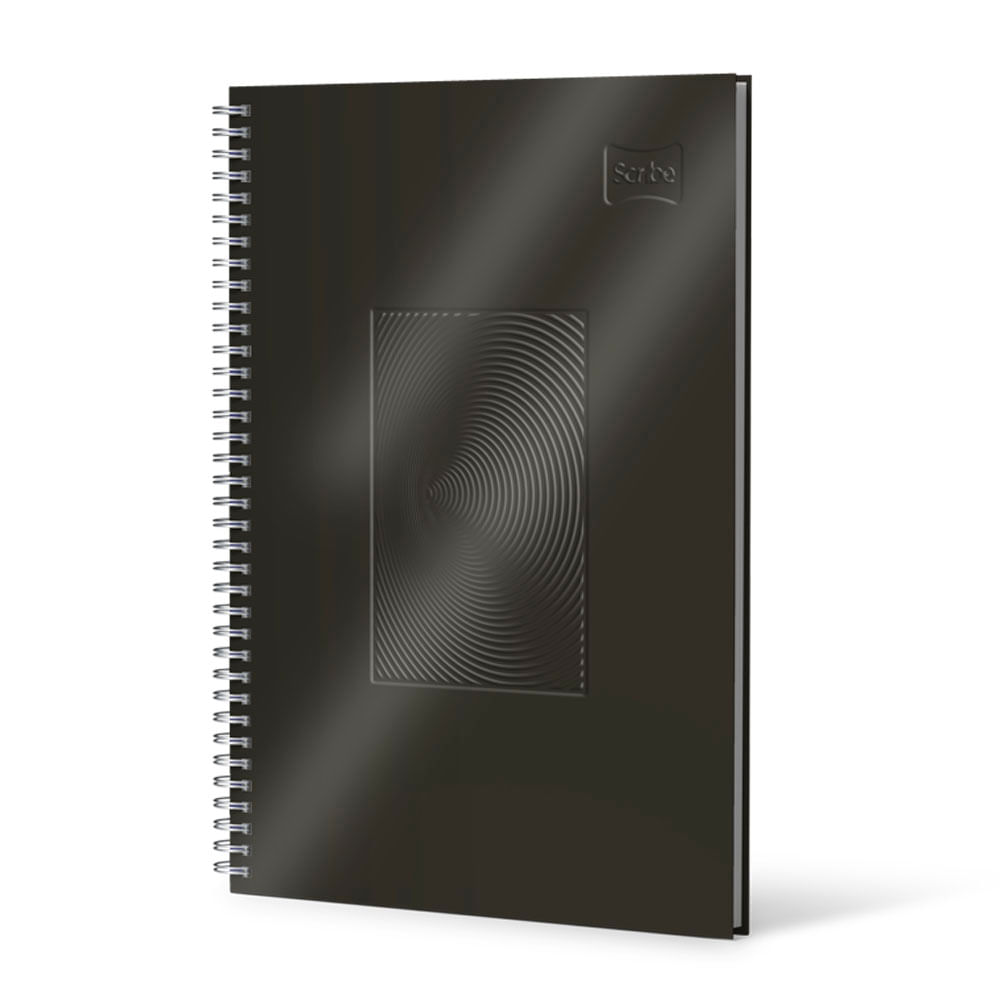 Cuaderno Argollado Pasta Dura 105 Cuero Masculino 80 Hojas Cuadriculado Scribe Surtido