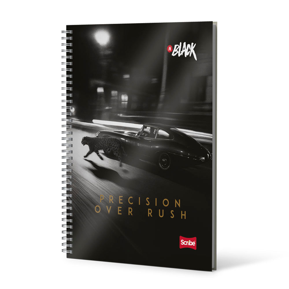 Cuaderno Argollado Multimaterias In Black Mixto 160 Hojas Scribe Surtido