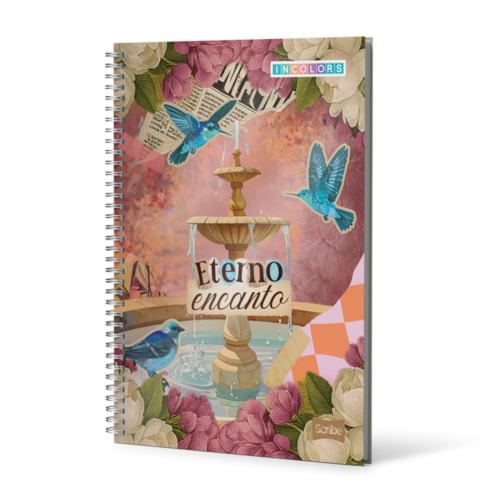 Cuaderno Argollado Grande de 80 Hojas Cuadriculado Incolors Scribe Surtido