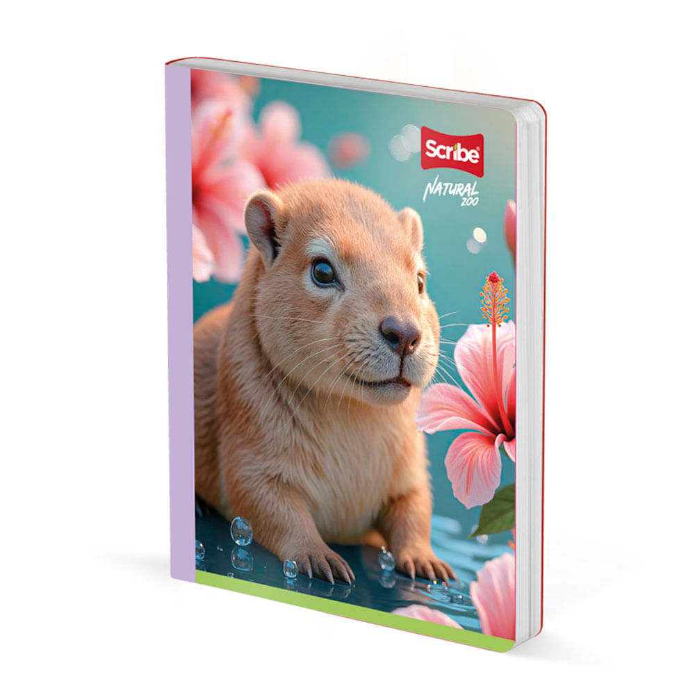 Cuaderno Cosido Natural Zoo 50 Hojas Rayado Scribe Surtido