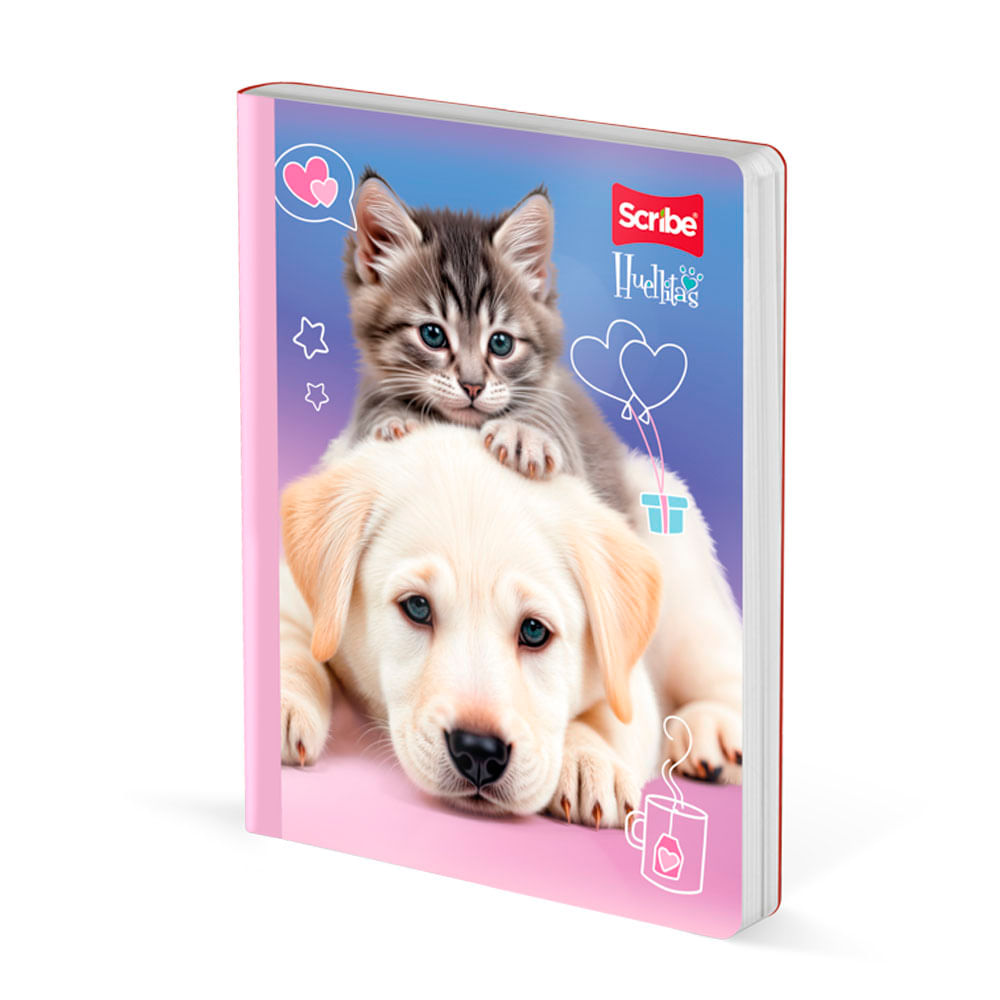 Cuaderno Cosido Huellitas 50 Hojas Rayado Scribe Surtido