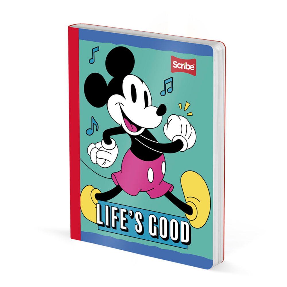 Cuaderno Cosido Mickey 50 Hojas Cuadriculado Scribe Surtido